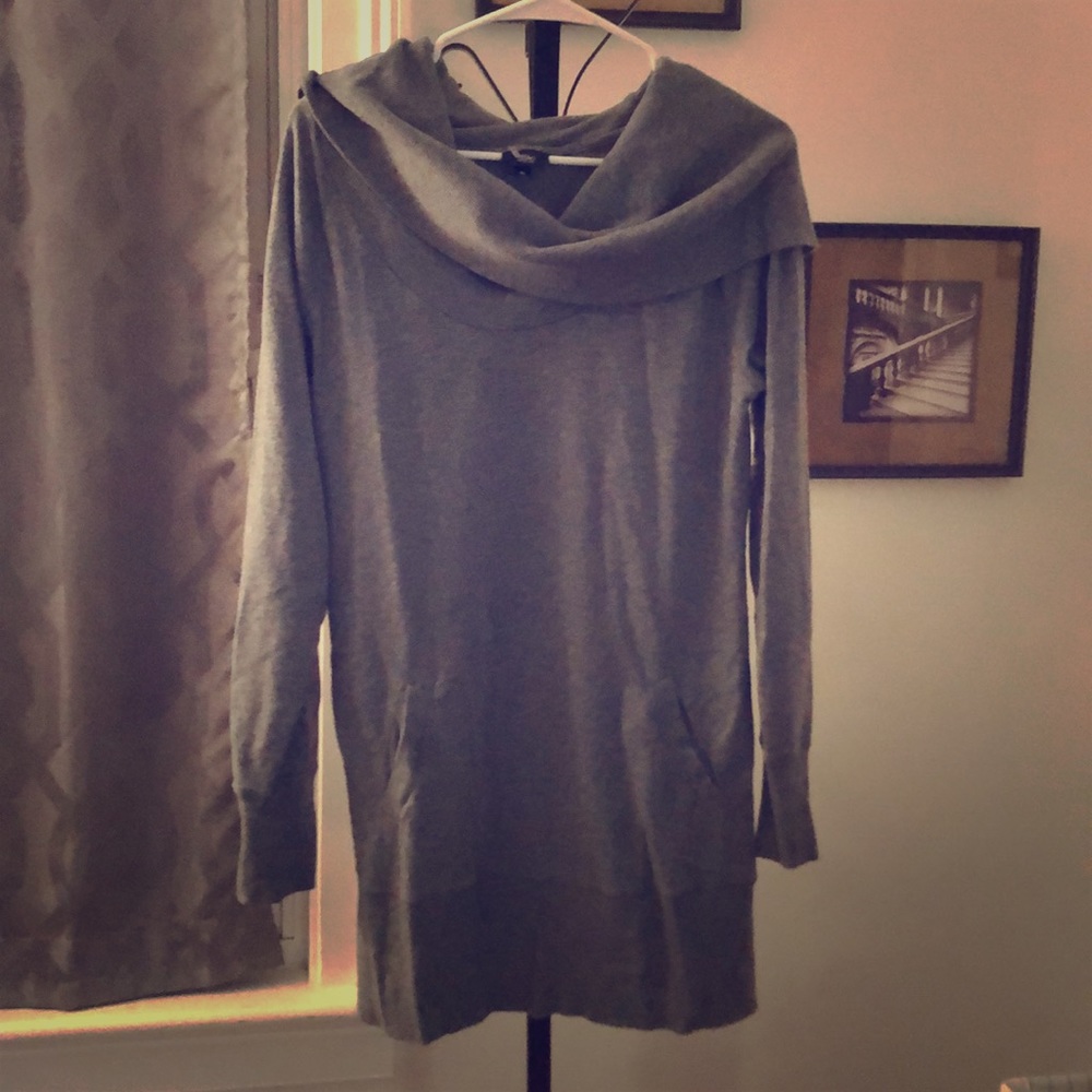 Cowl neck sweater tunic/dress